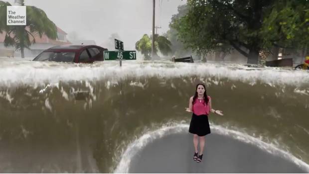 VIDEO: Con este reporte del clima tendrás miedo a 'Florence' y cualquier otro huracán. Noticias en tiempo real