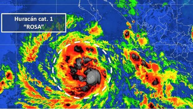 Se forma el huracán 'Rosa' en el Pacífico mexicano. Noticias en tiempo real