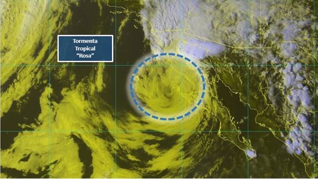 Degradada a tormenta tropical, Rosa tocará tierra a medianoche en Baja California. Noticias en tiempo real
