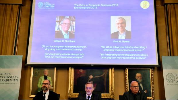 William D. Nordhaus y Paul M. Romer ganan Nobel por análisis de relación economía y clima. Noticias en tiempo real