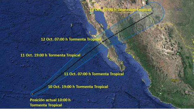 Tormenta tropical 'Sergio' tocará tierra este viernes en BCS. Noticias en tiempo real