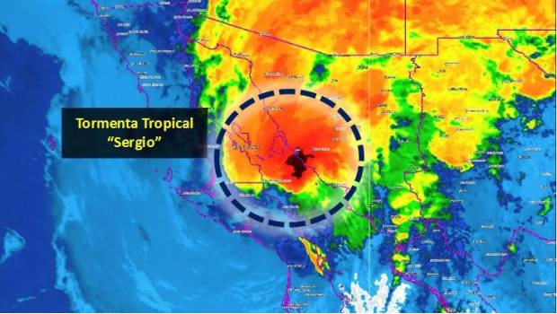 Tormenta tropical 'Sergio' atraviesa BCS y se enfila a Sonora. Noticias en tiempo real