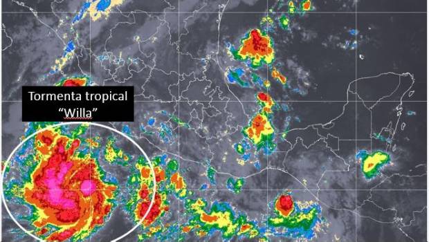 Se forma la tormenta tropical "Willa" en el Pacífico. Noticias en tiempo real