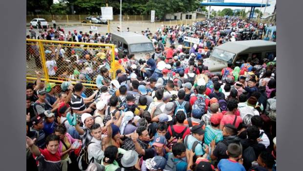 migrantes Ahora la caravana migratoria supera las 3 mil personas,