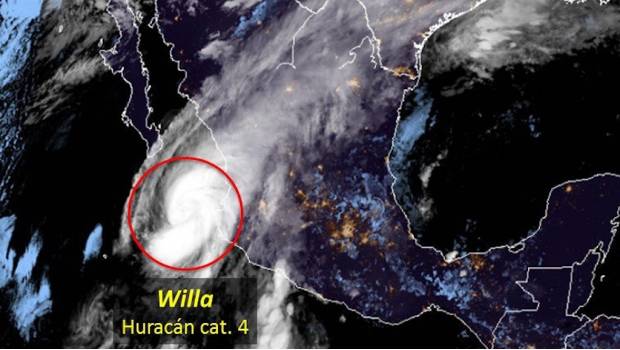 Huracán 'Willa' tocará tierra este martes en Sinaloa: SMN. Noticias en tiempo real