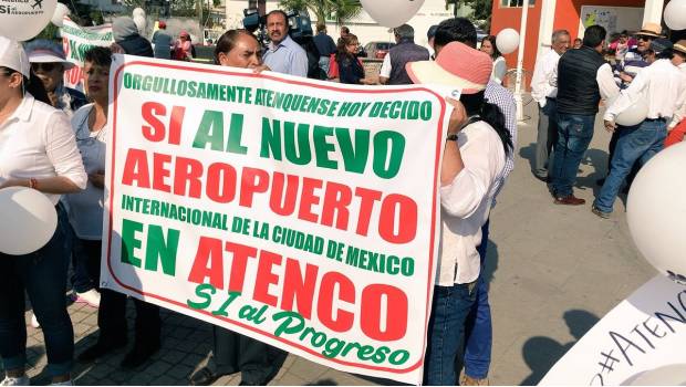 Marchan rumbo a San Salvador Atenco en defensa del NAICM. Noticias en tiempo real