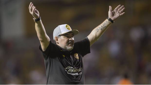 Maradona registra la mejor efectividad en el futbol mexicano. Noticias en tiempo real
