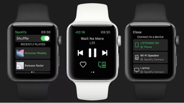 Spotify lanza su aplicación para el Apple Watch. Noticias en tiempo real