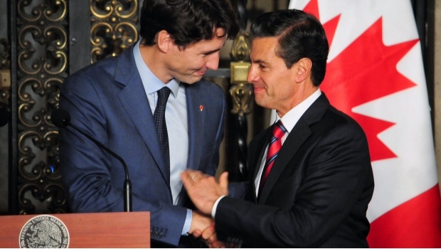 Peña Nieto habla con Trudeau de la firma del T-MEC Peña Nieto habla con Trudeau de la firma del T-MEC