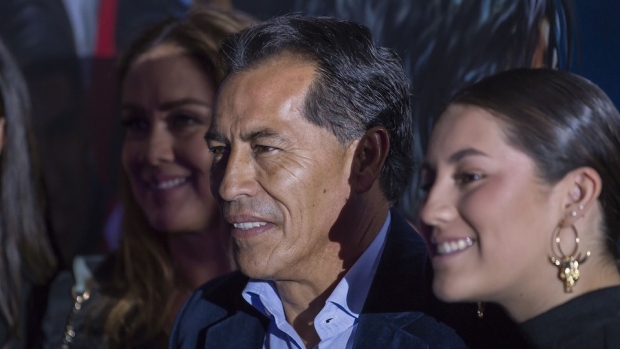 Galindo Benjamín Galindo en la alfombra roja de Chivas: La Película.