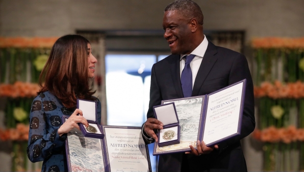Entregan Premio Nobel de la Paz 2018 a Denis Mukwege y Nadia Murad. Noticias en tiempo real