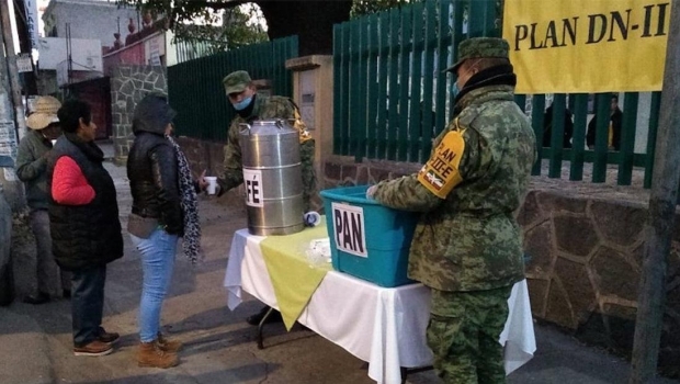 Ejército aplica Plan D-IIIE por bajas temperaturas en Tlaxcala. Noticias en tiempo real
