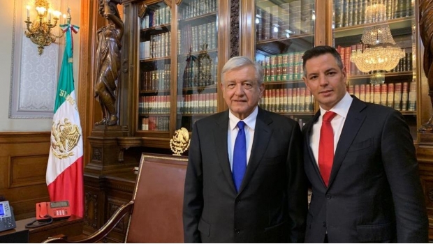 Alejandro Murat se reúne con AMLO en Palacio Nacional. Noticias en tiempo real