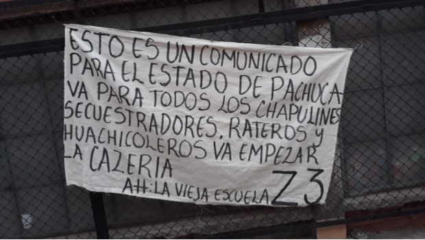 Dejan mantas con amenazas contra huachicoleros en Hidalgo. Noticias en tiempo real
