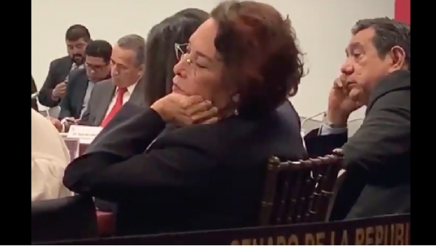 VIDEO: Captan a senadora Eva Galaz ¿durmiendo? en reunión plenaria de Morena. Noticias en tiempo real