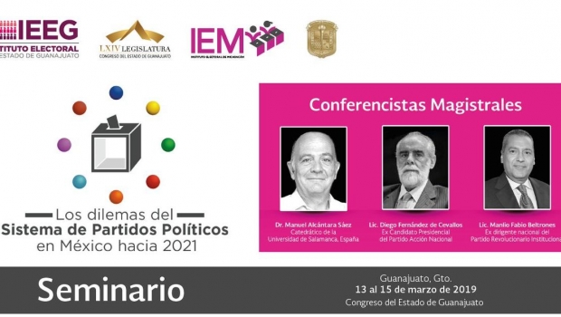 Seminario sobre el futuro de los partidos políticos se llevará a cabo en Guanajuato. Noticias en tiempo real