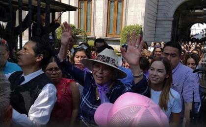 Secretaria de Gobernación se une a marcha con destino al Monumento a la Revolución