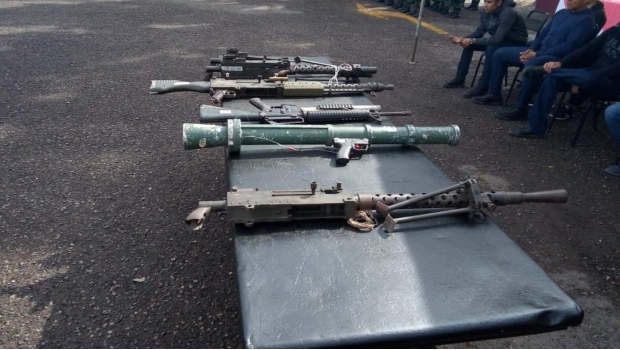 Destruirá Sedena mil armas decomisadas en Sinaloa. Noticias en tiempo real