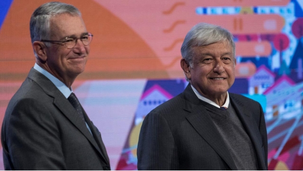 Ricardo Salinas Pliego and Andrés Manuel López Obrador.