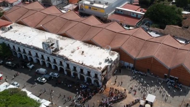 Reabren mercado en Juchitán tras daños por sismo. Noticias en tiempo real