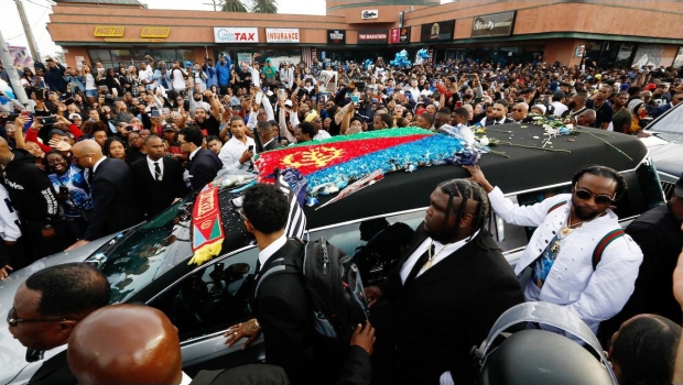 Se desata balacera en el funeral del rapero Nipsey Hussle. Noticias en tiempo real