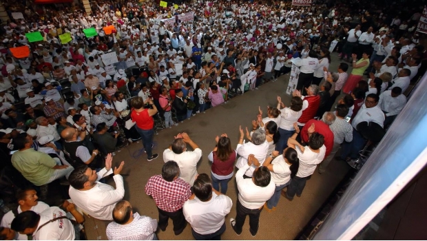 Se reúne Barbosa con sindicalizados de Puebla. Noticias en tiempo real