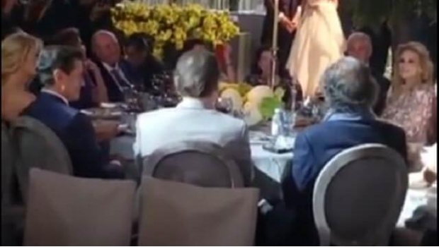 VIDEO: Reaparecen en boda Peña Nieto y Tania Ruiz. Noticias en tiempo real