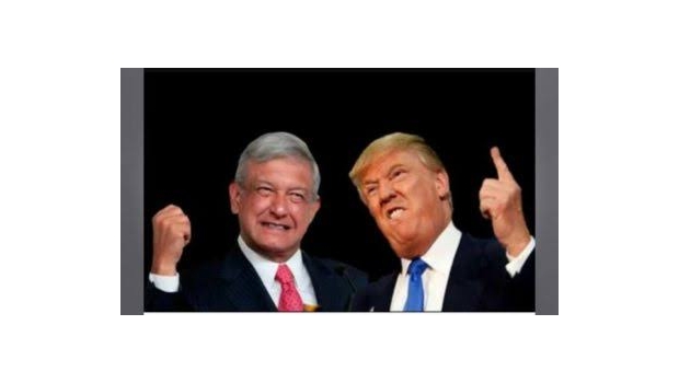 AMLO y Trump Oye Trump, no te sorprendas si al acto en Tijuana asisten legisladores y hasta gobernadores norteamericanos
