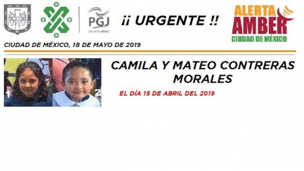 Ayuda: Activan Alerta Amber por desaparición de Camila y Mateo; desaparecieron en la alcaldía Álvaro Obregón. Noticias en tiempo real