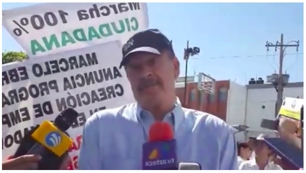 Asistentes corren a Vicente Fox de la “Marcha Fifí”... bien por ellos. Noticias en tiempo real