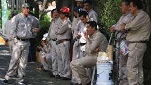 Empleados de Pemex.